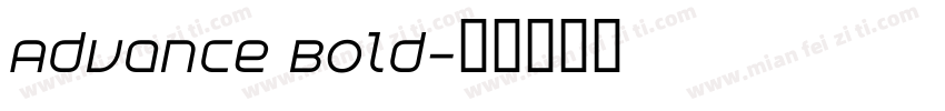Advance Bold字体转换